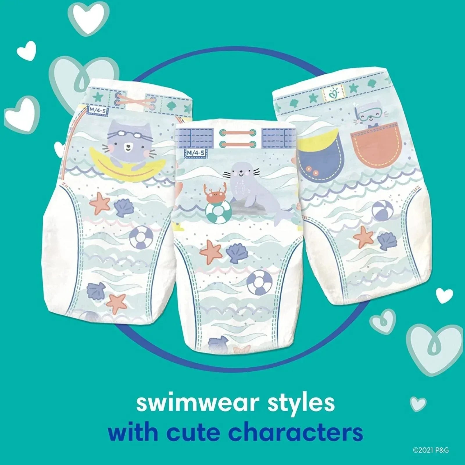 Pampers Splashers Size 5-6 - 10 nappies - Bobobiy