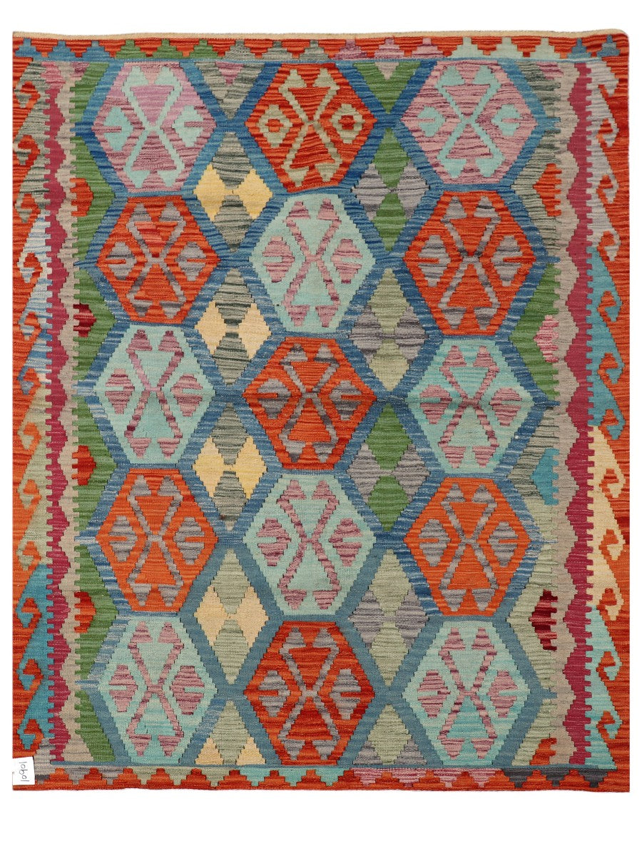 Maimana Afghanistan Kilim Rug - 191 x150 cm - Handmade