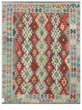 Maimana Afghanistan Kilim Rug - 193 x149 cm - Handmade