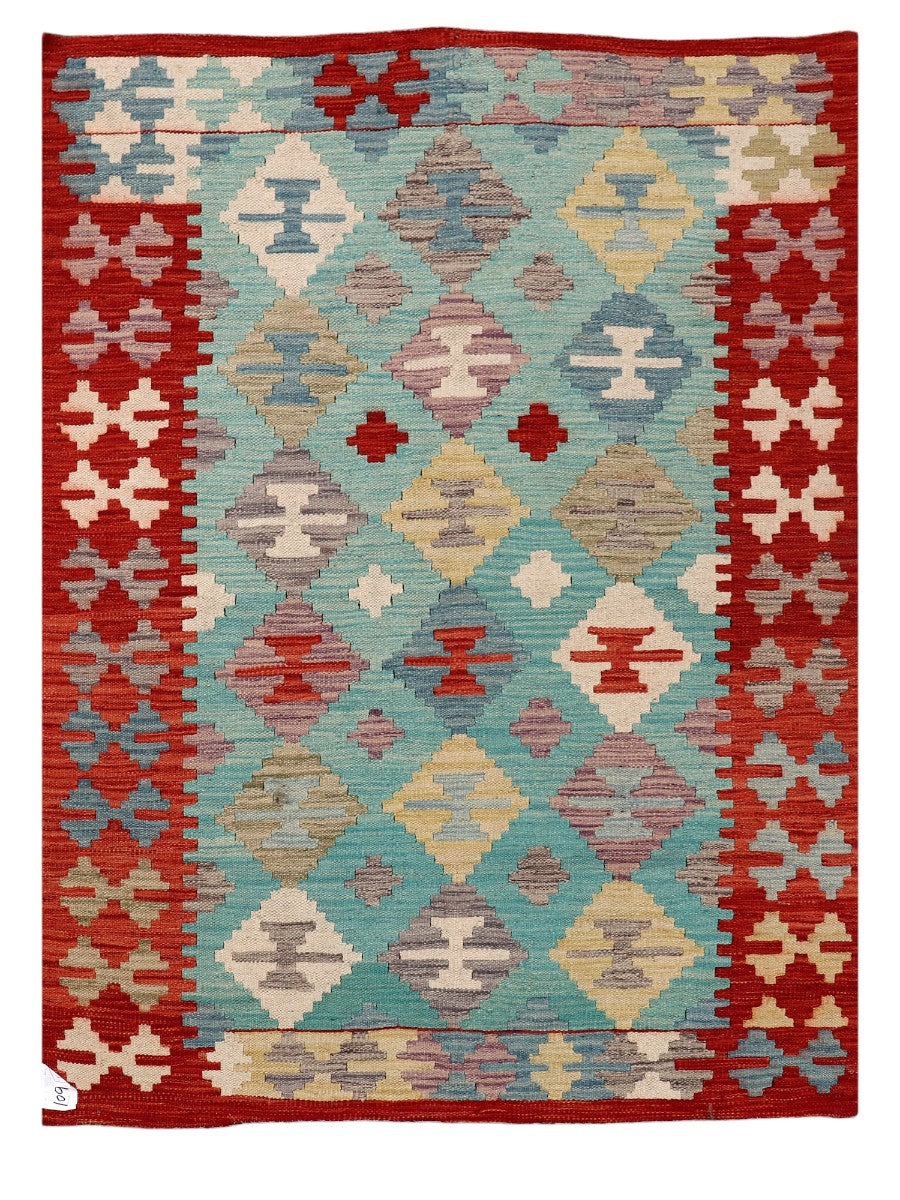 Maimana Afghanistan Kilim Rug - 168 x121 cm - Handmade