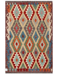Maimana Afghanistan Kilim Rug - 189 x123 cm - Handmade