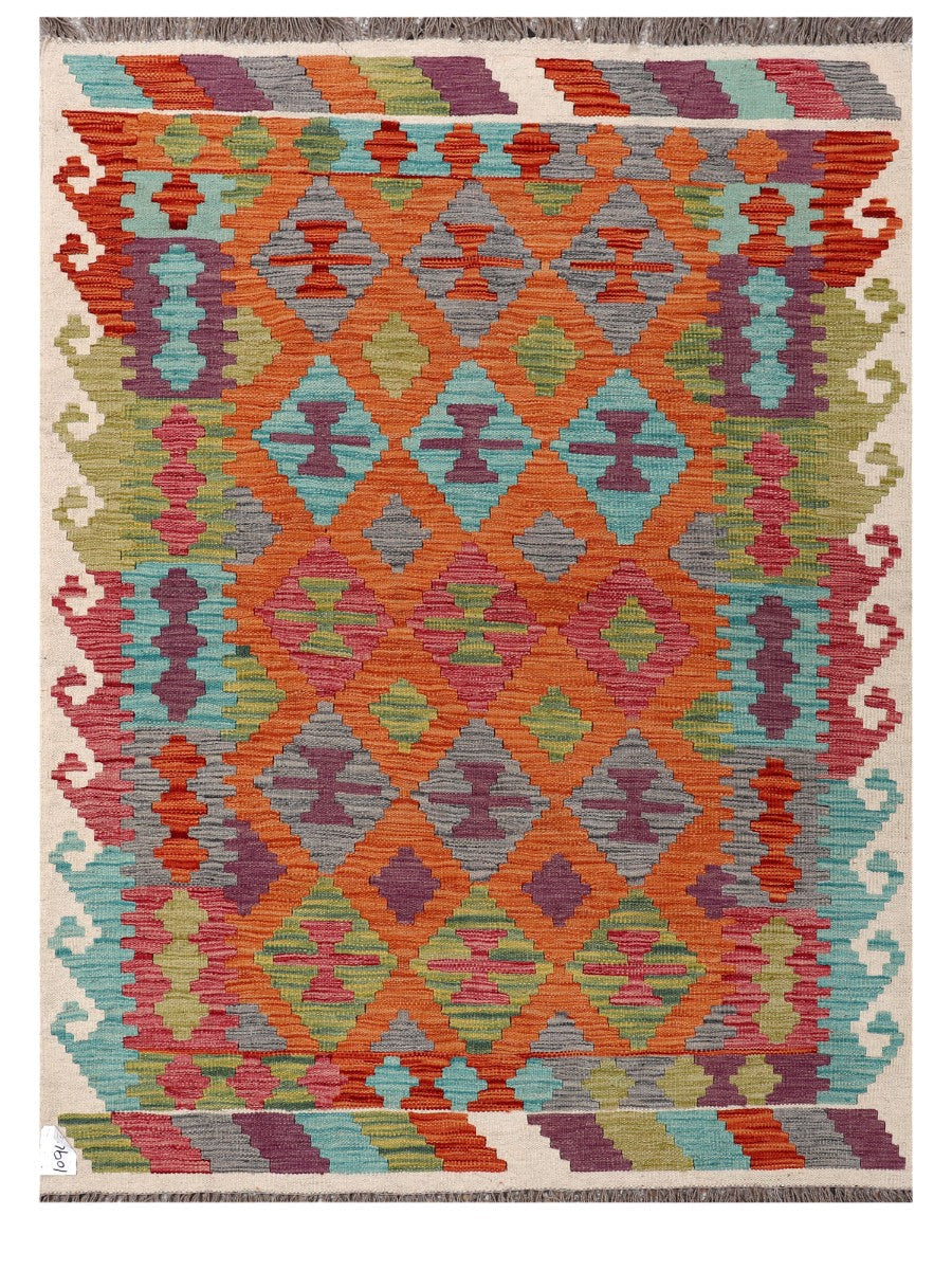 Maimana Afghanistan Kilim Rug - 171 x126 cm - Handmade