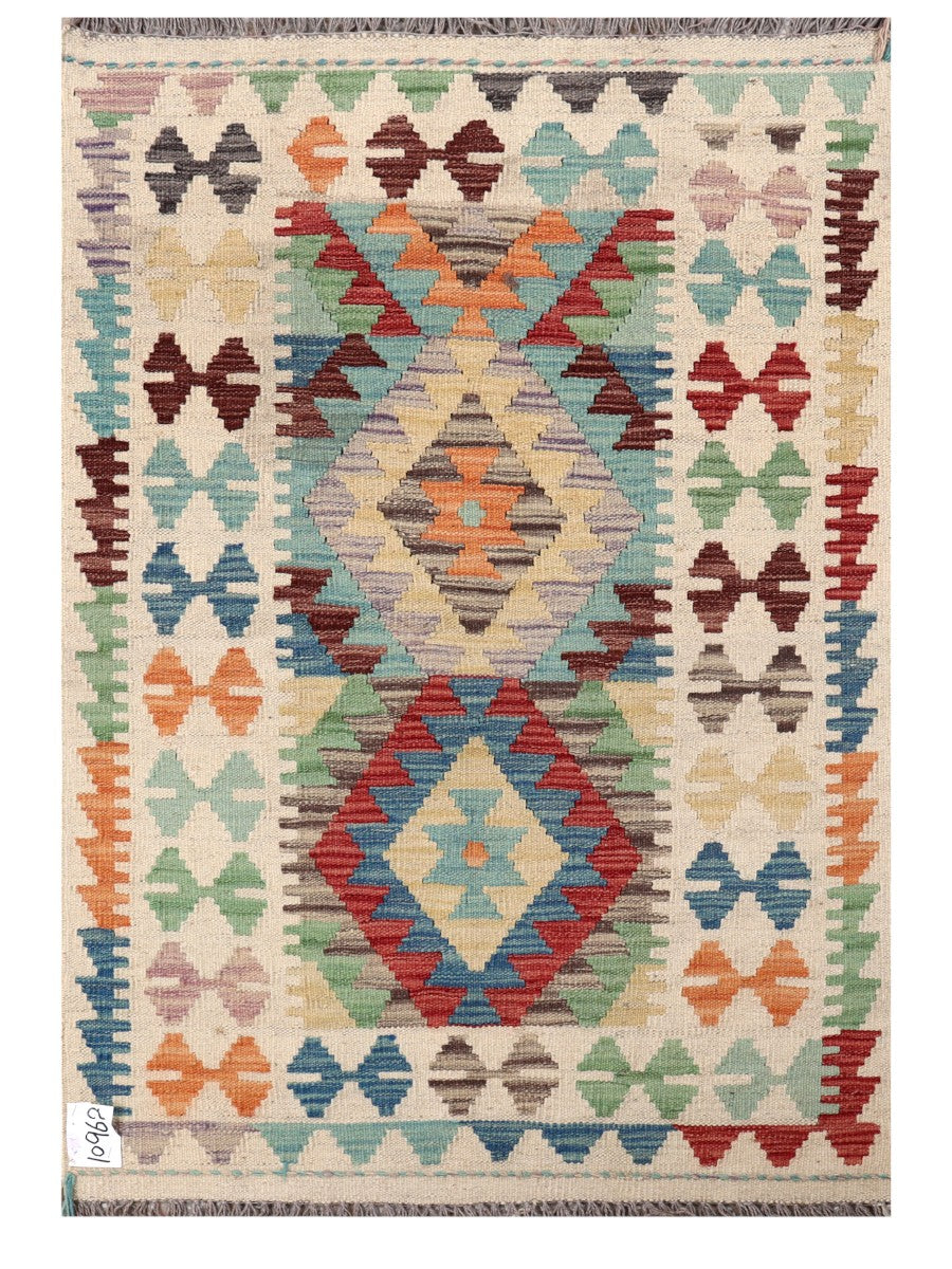 Maimana Afghanistan Kilim Rug - 120 x 83 cm - Handmade