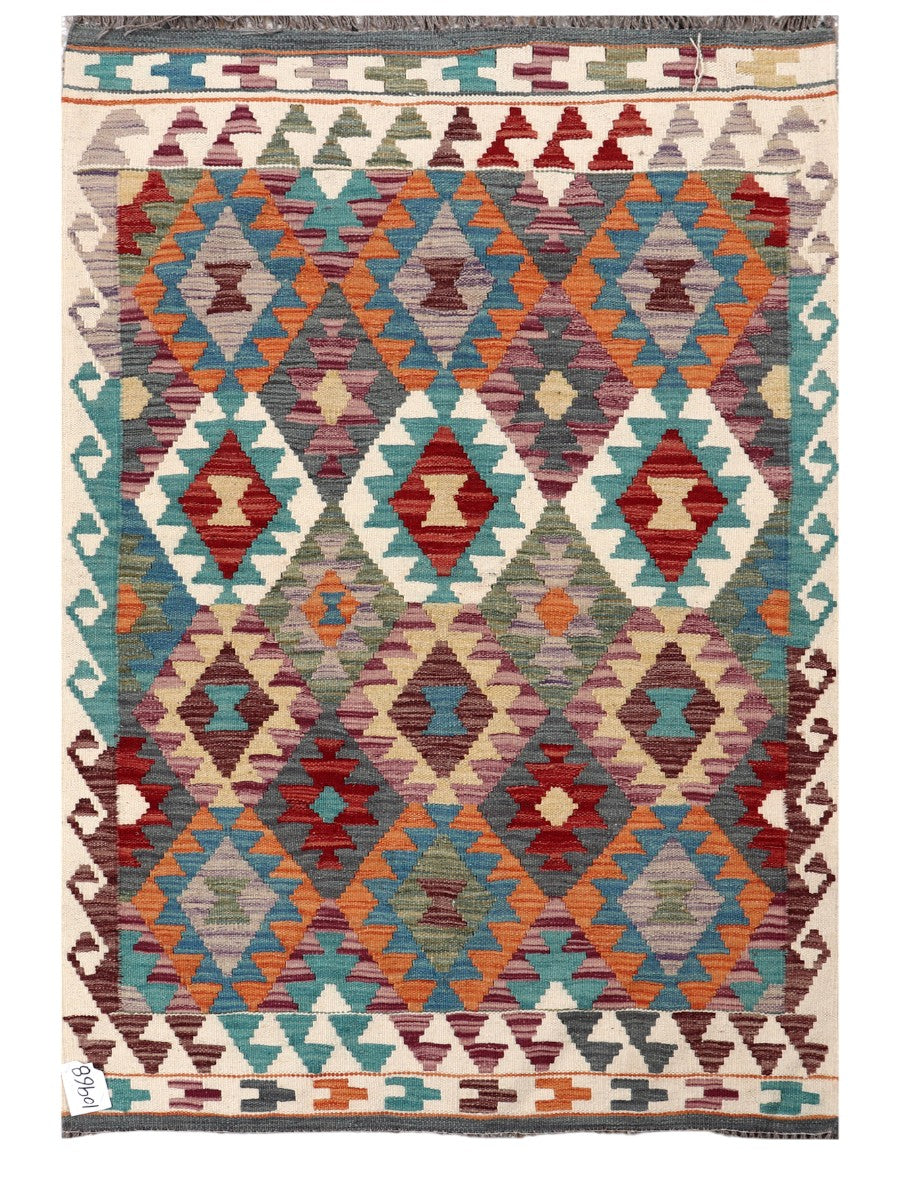 Maimana Afghanistan Kilim Rug - 146 x101 cm - Handmade