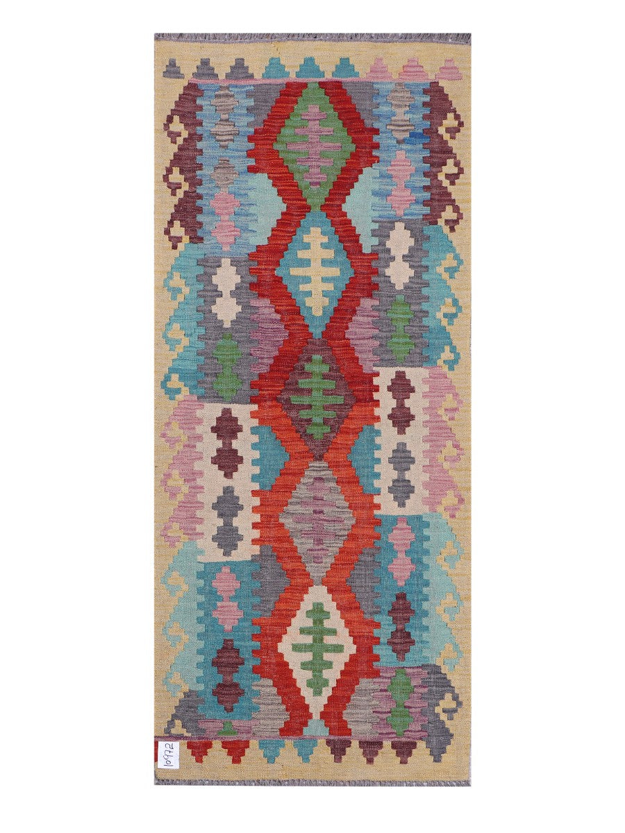 Maimana Afghanistan Kilim Rug - 191 x80 cm - Handmade