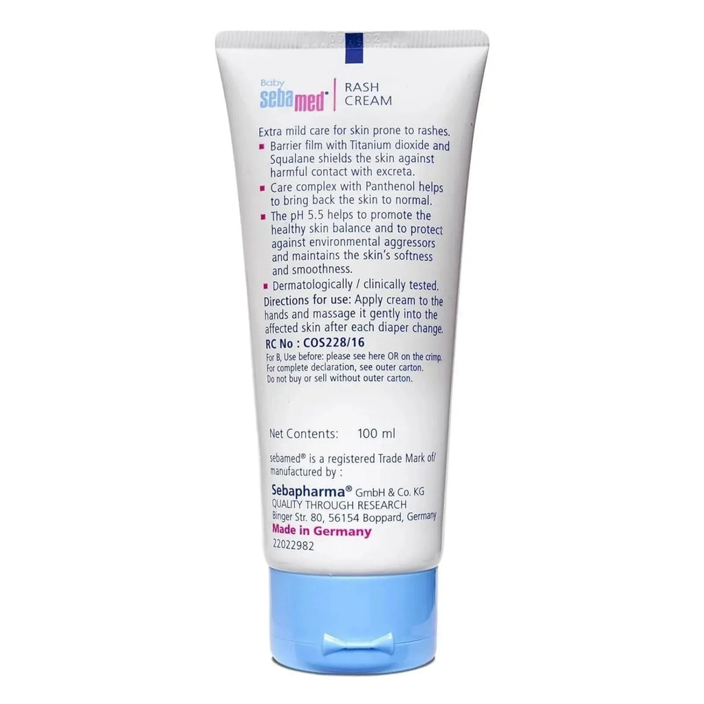 Sebamed Baby Nappy Rash Cream 100ml - Bobobiy