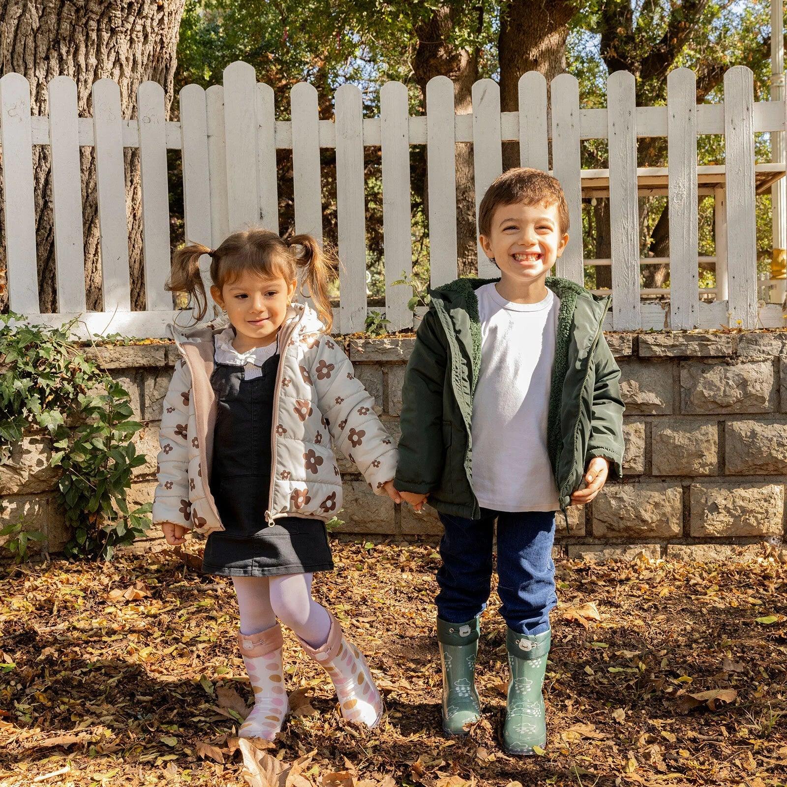 HelloBaby Hooded Coat - Green - Bobobiy