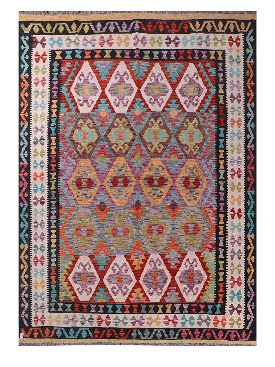 Maimana Afghanistan Kilim Rug - 346 x246 cm - Handmade