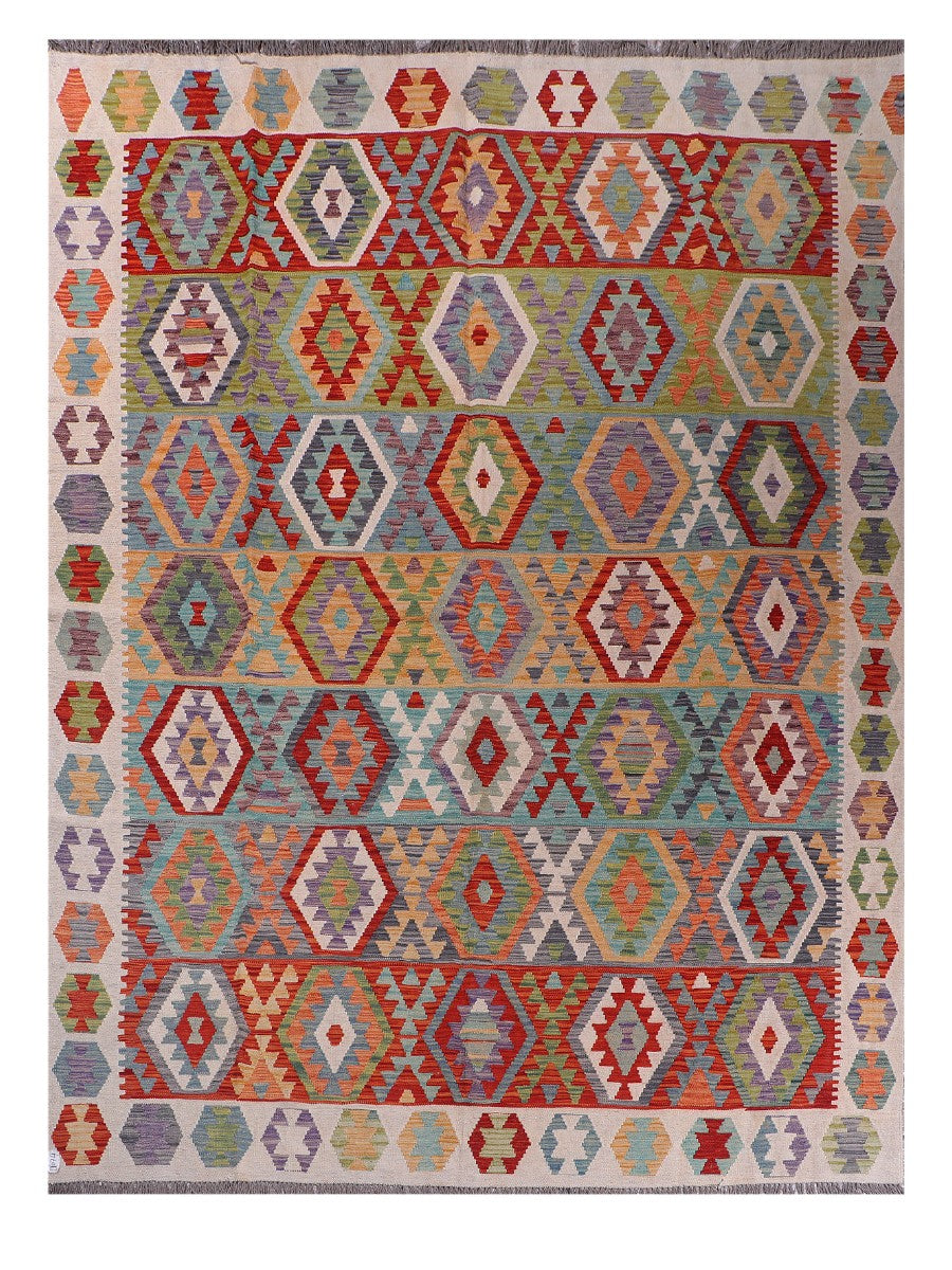 Maimana Afghanistan Kilim Rug - 337 x250 cm - Handmade