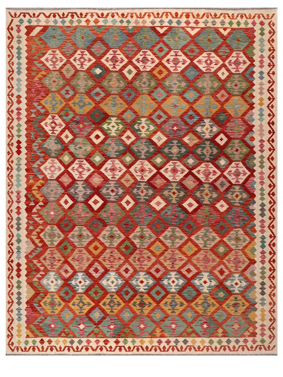 Maimana Afghanistan Kilim Rug - 388 x303 cm - Handmade