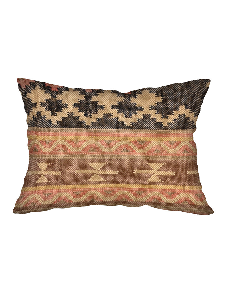 Turkish Kilim Vintage Cushion Cover - 56 x 40 cm - Handmade