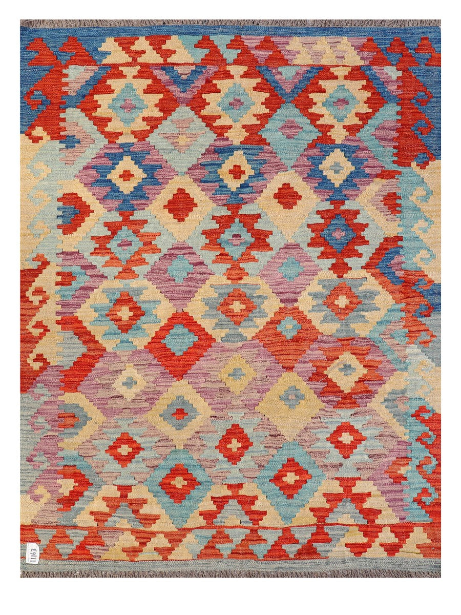 Maimana Afghanistan Kilim Rug - 171 x129 cm - Handmade