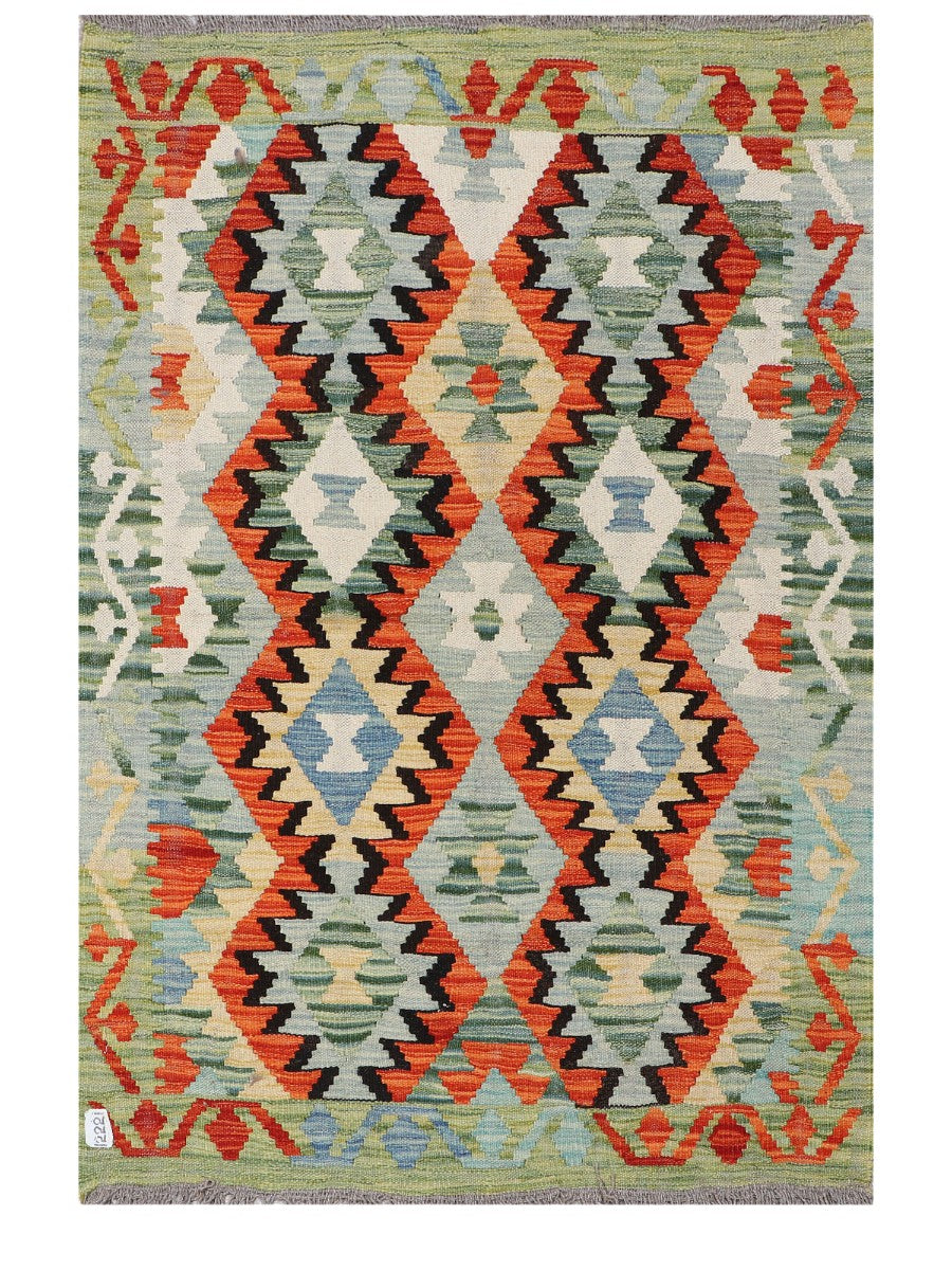 Maimana Afghanistan Kilim Rug - 145 x97 cm - Handmade