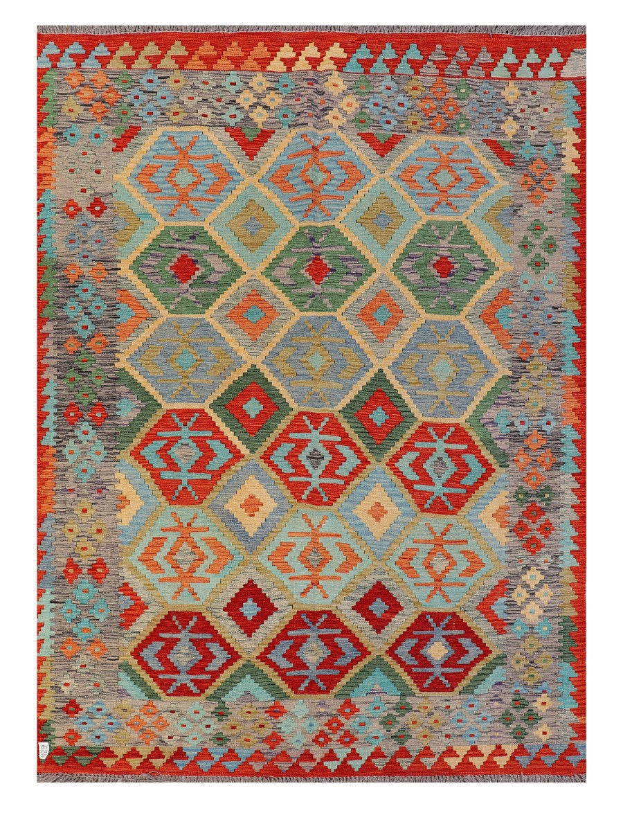 Maimana Afghanistan Kilim Rug - 248 x180 cm - Handmade
