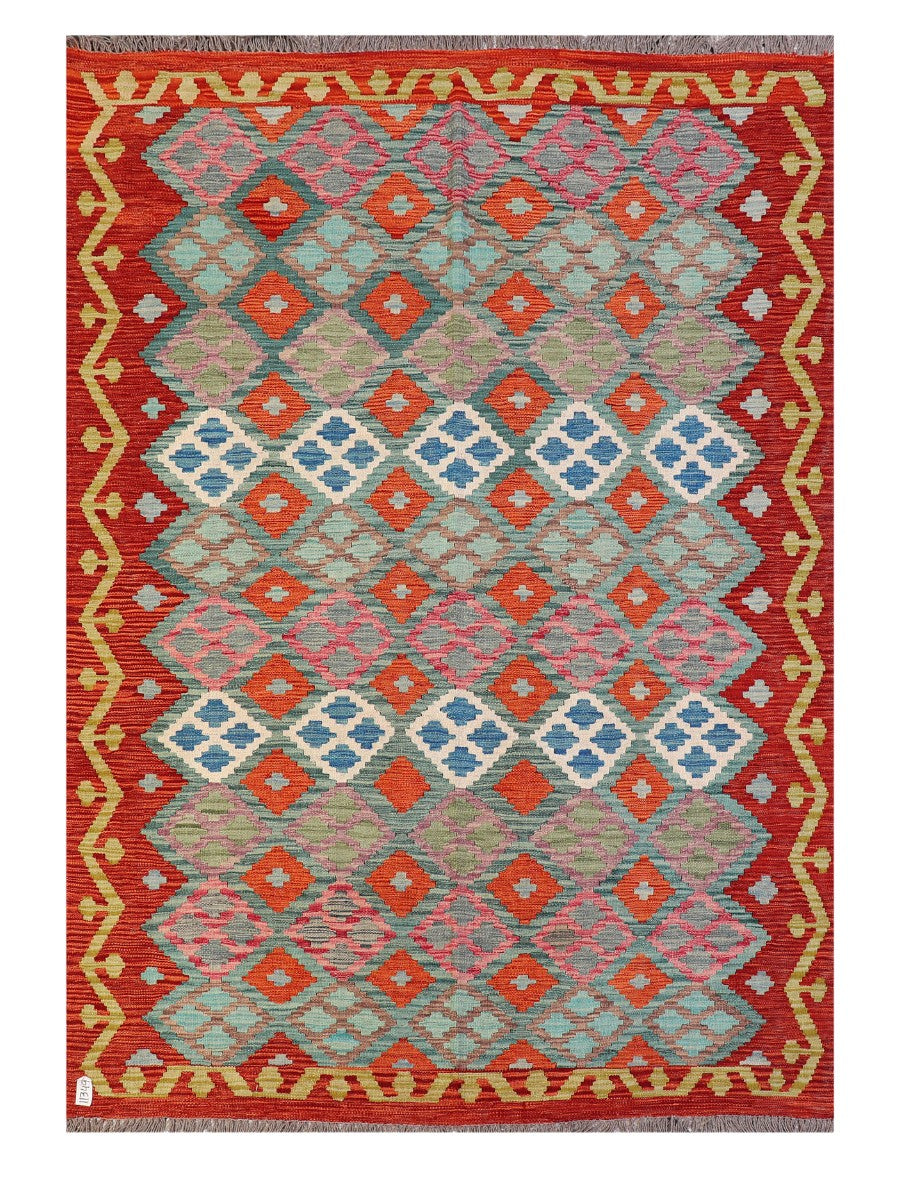 Maimana Afghanistan Kilim Rug - 240 x168 cm - Handmade