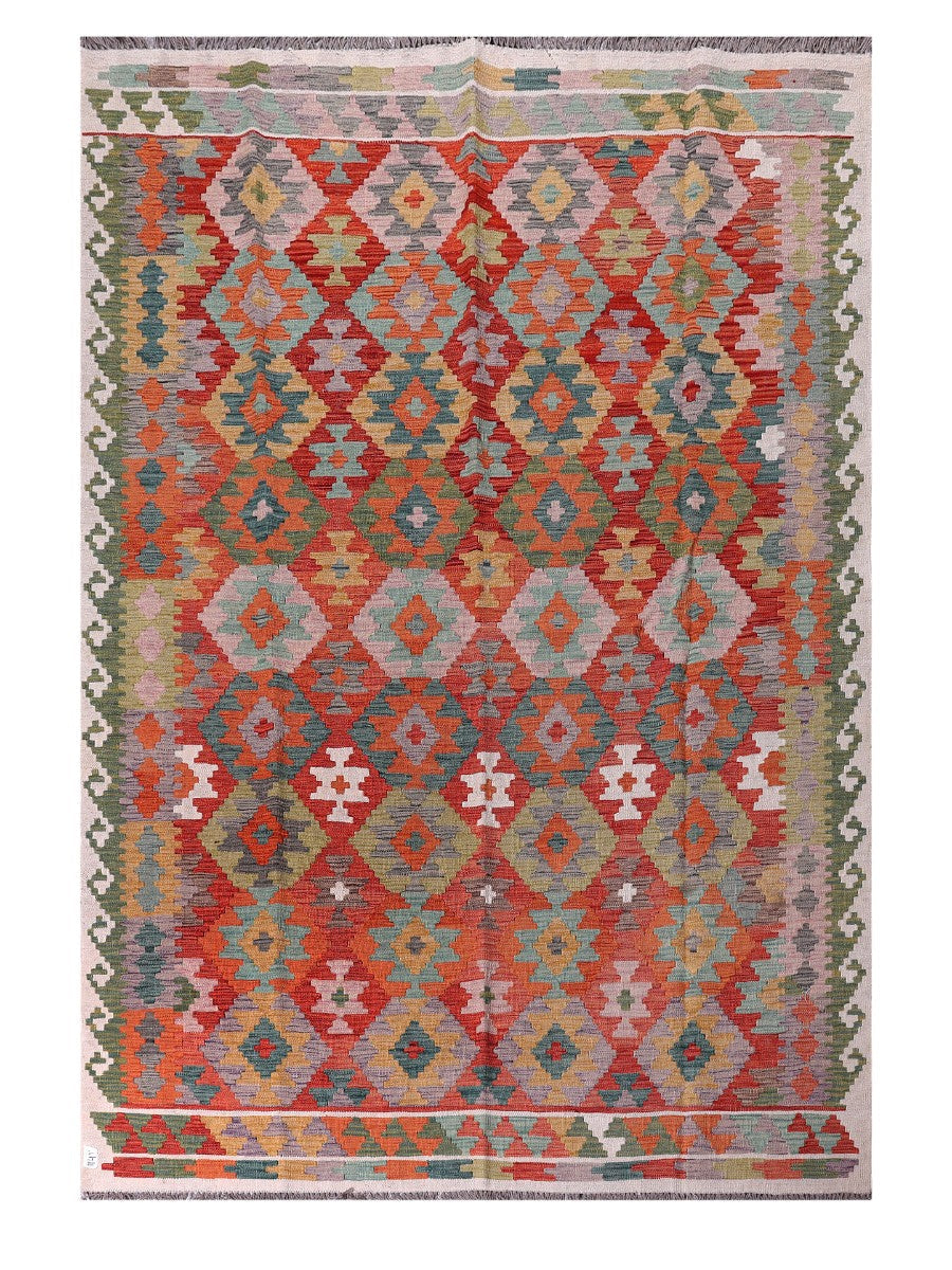 Maimana Afghanistan Kilim Rug - 282 x192 cm - Handmade