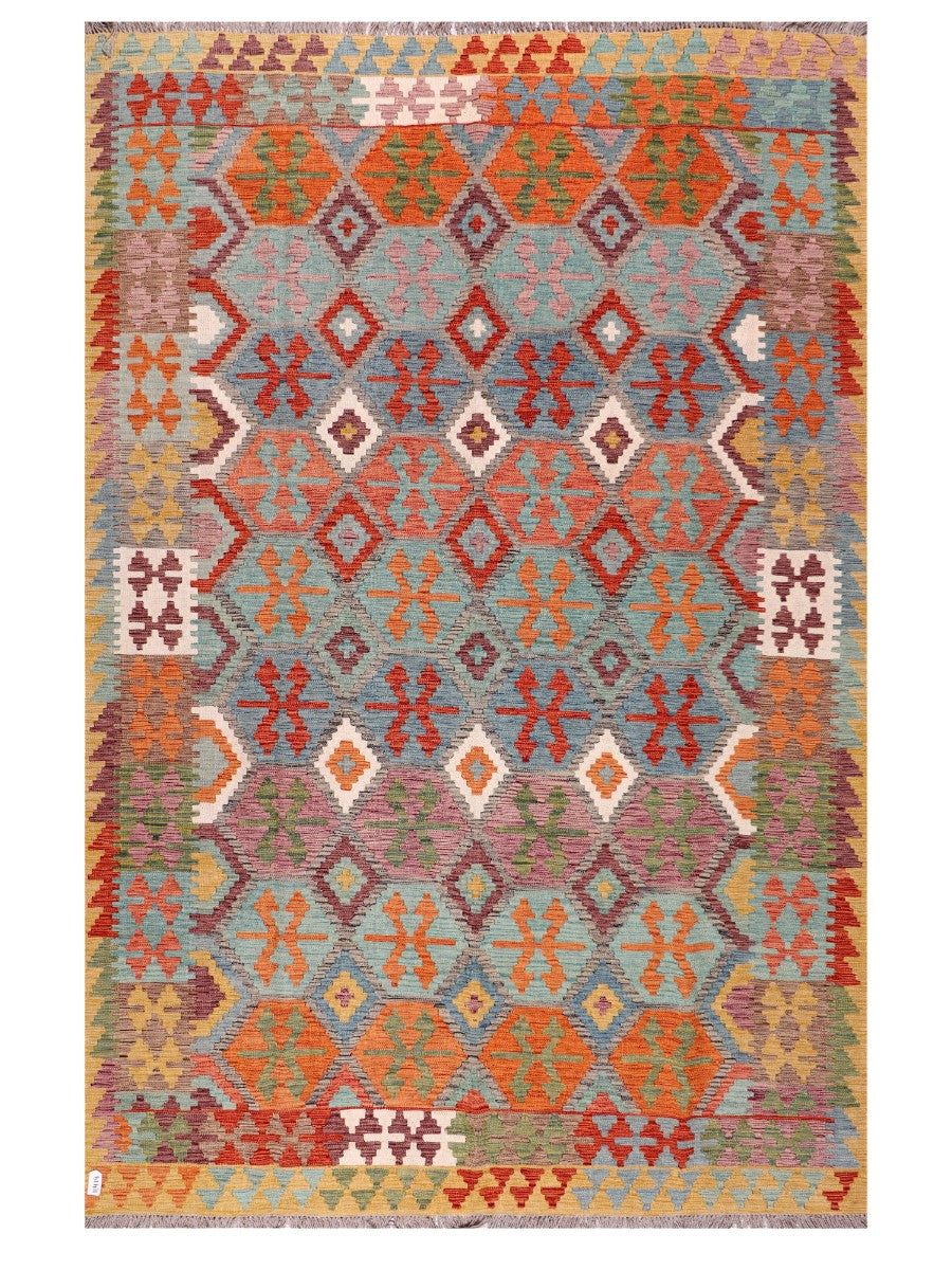 Maimana Afghanistan Kilim Rug - 298 x200 cm - Handmade