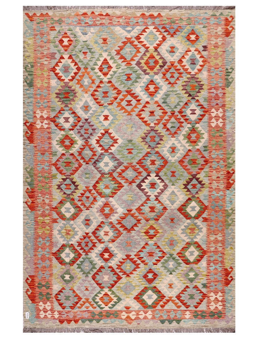 Maimana Afghanistan Kilim Rug - 304 x204 cm - Handmade