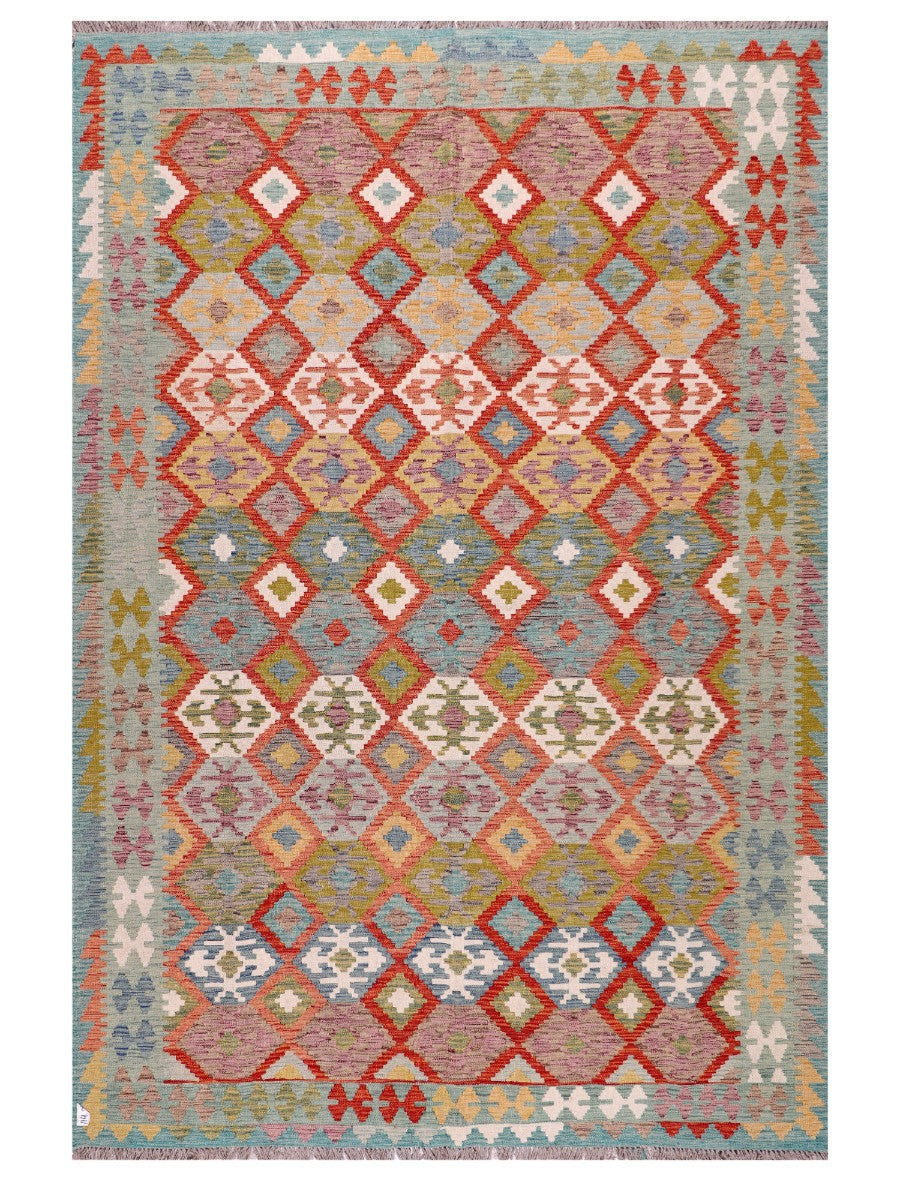 Maimana Afghanistan Kilim Rug - 293 x201 cm - Handmade