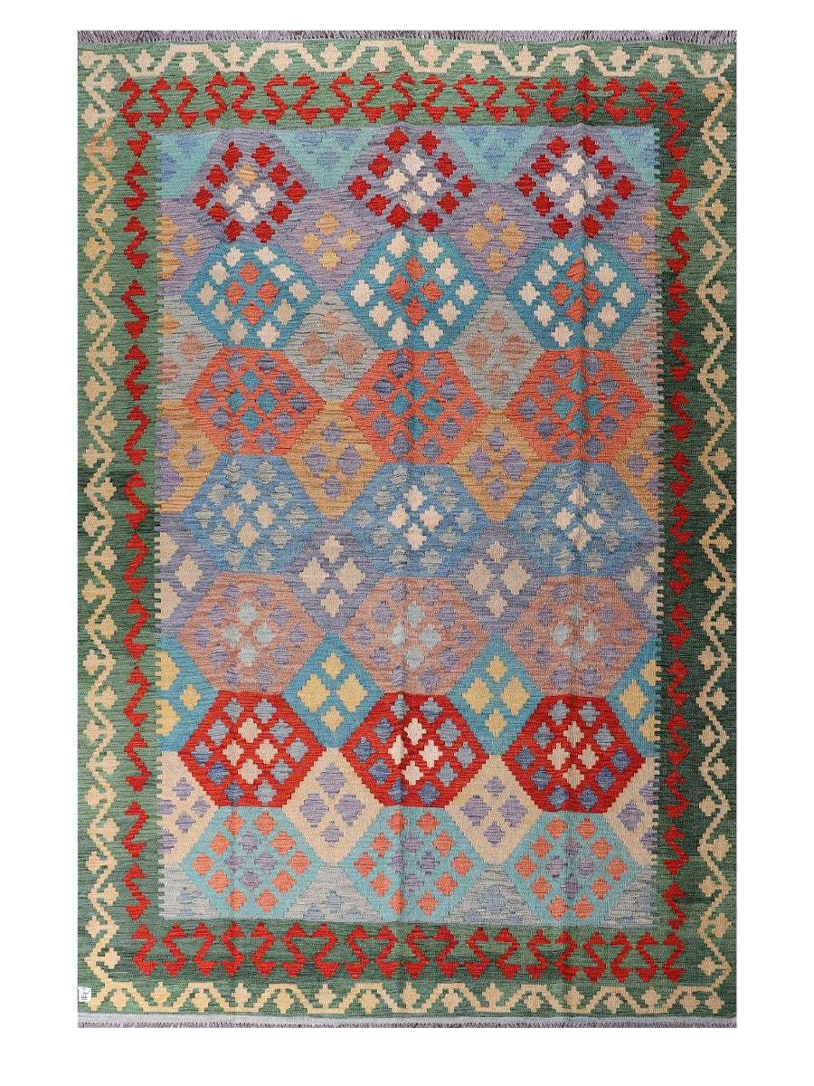Maimana Afghanistan Kilim Rug - 301 x199 cm - Handmade