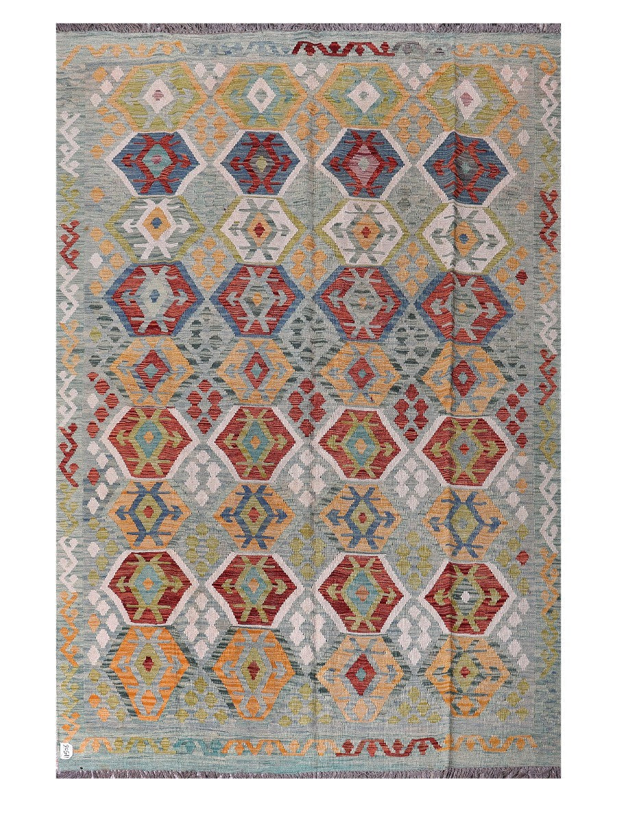 Maimana Afghanistan Kilim Rug - 290 x194 cm - Handmade