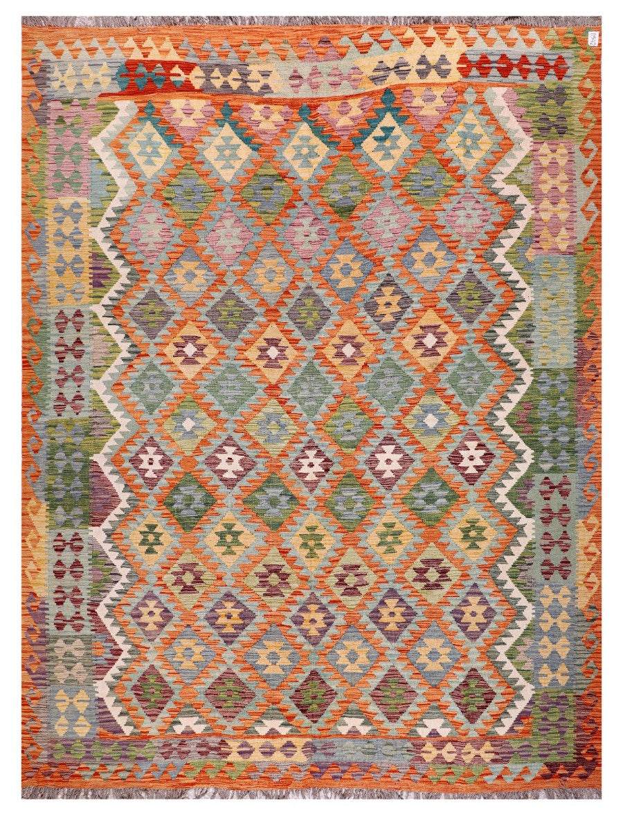 Maimana Afghanistan Kilim Rug - 333 x254 cm - Handmade