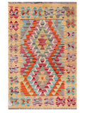 Maimana Afghanistan Kilim Rug - 119 x 82 cm - Handmade