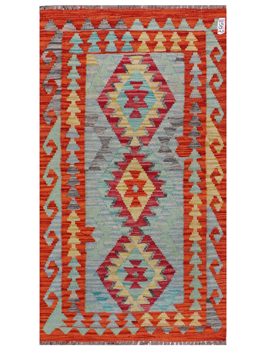Maimana Afghanistan Kilim Rug - 128 x 76 cm - Handmade