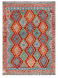 Maimana Afghanistan Kilim Rug - 193 x147 cm - Handmade