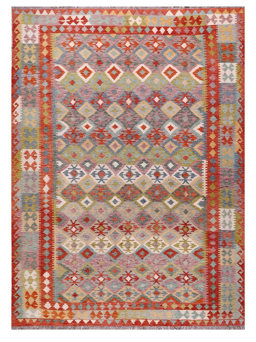 Maimana Afghanistan Kilim Rug - 338 x253 cm - Handmade