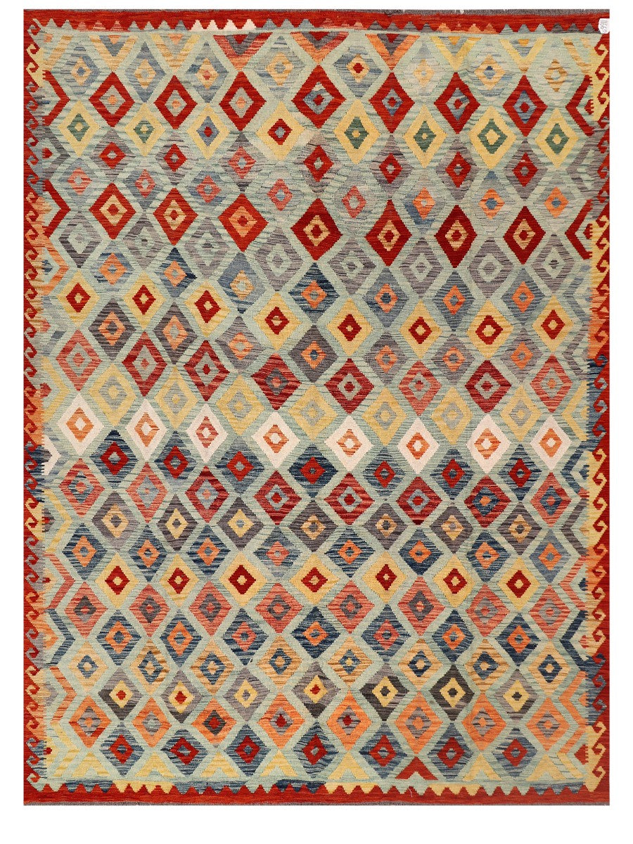 Maimana Afghanistan Kilim Rug - 341 x251 cm - Handmade