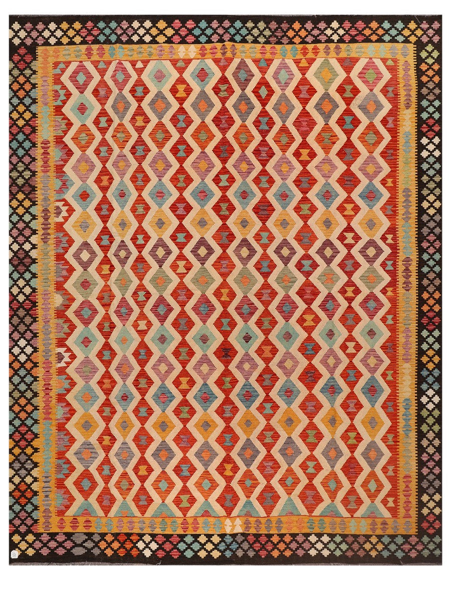 Maimana Afghanistan Kilim Rug - 396 x312 cm - Handmade