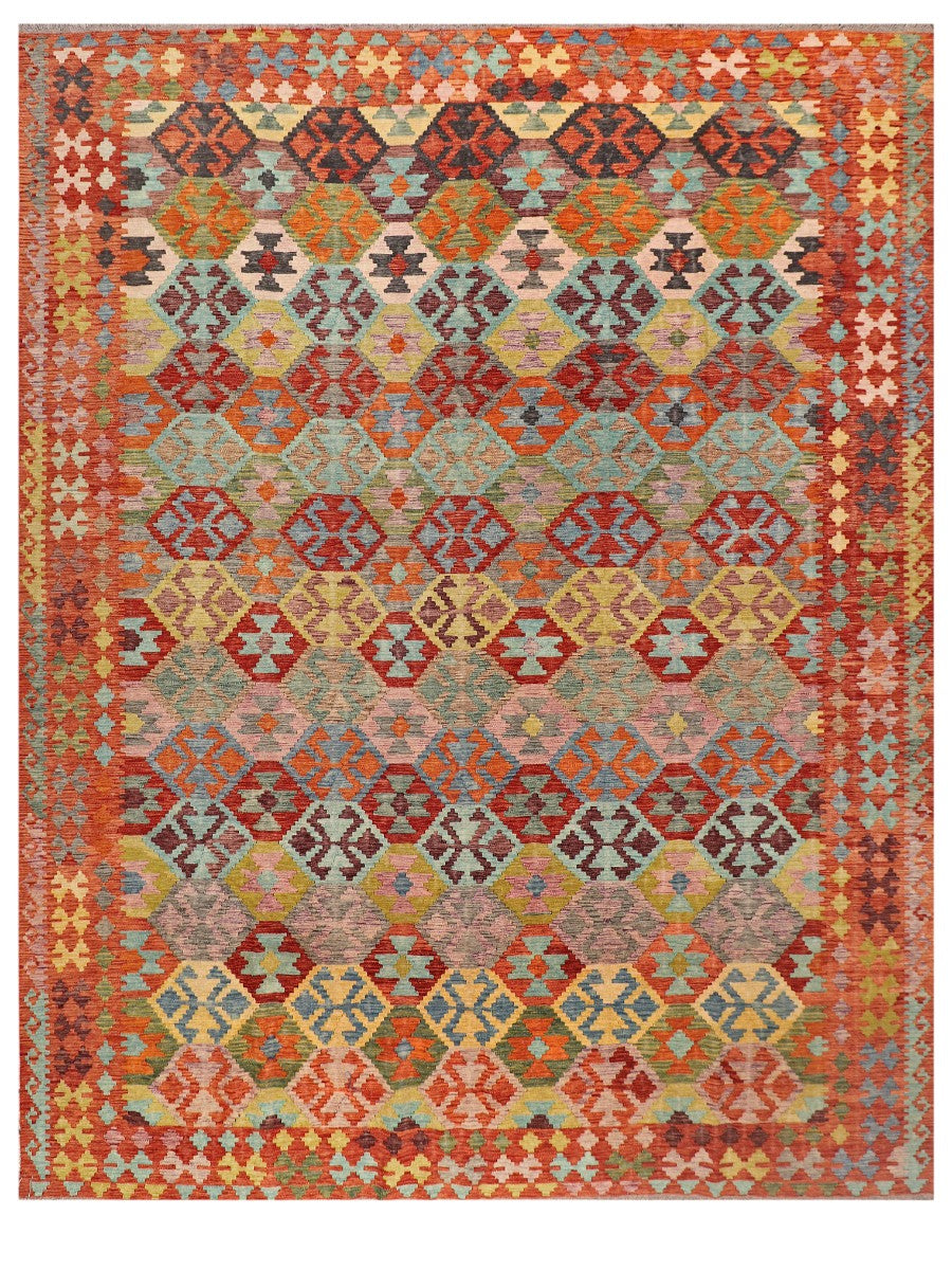 Maimana Afghanistan Kilim Rug - 383 x298 cm - Handmade