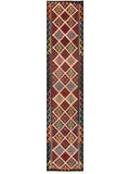Maimana Afghanistan Kilim Runner - 388 x 84 cm - Handmade