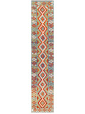 Maimana Afghanistan Kilim Runner - 396 x 80 cm - Handmade