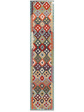 Maimana Afghanistan Kilim Runner - 384 x 83 cm - Handmade