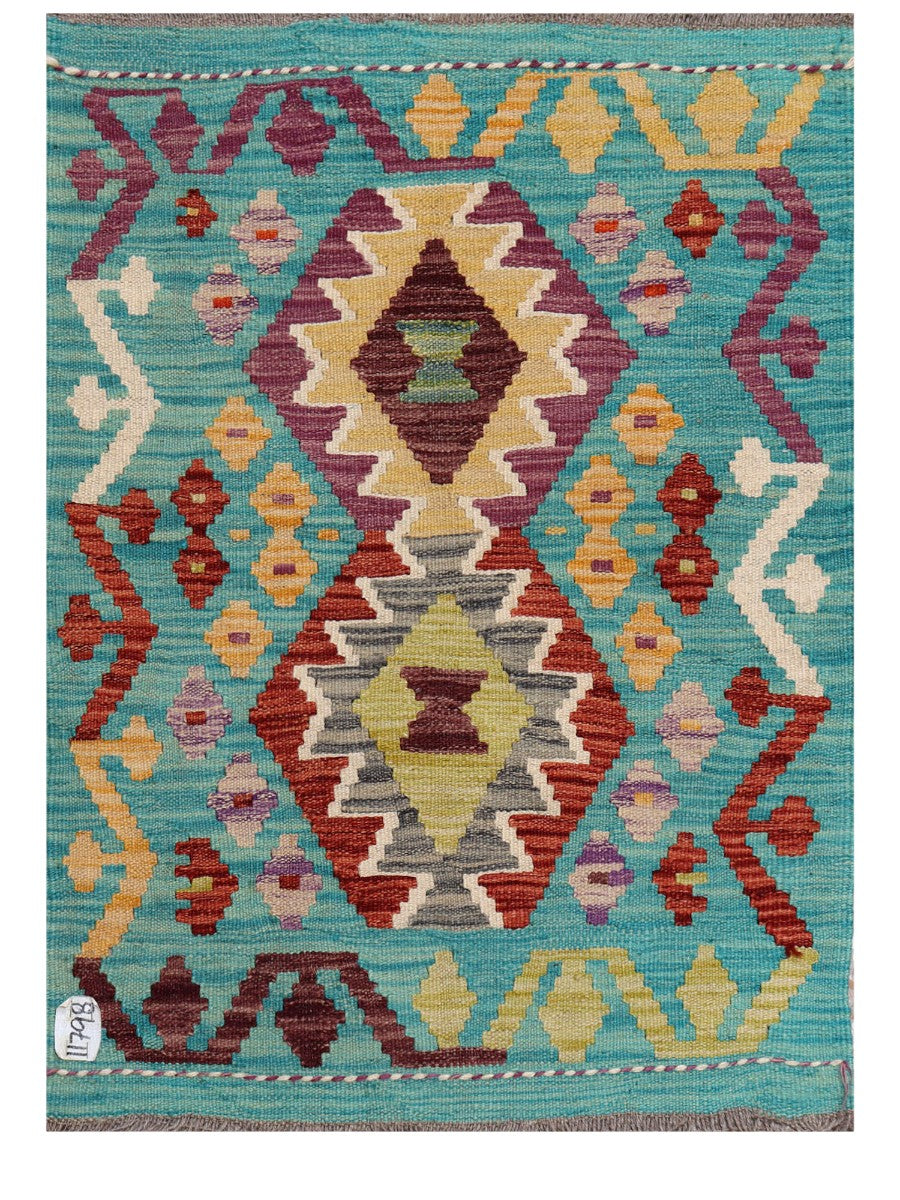 Maimana Afghanistan Kilim Rug - 86 x 65 cm - Handmade