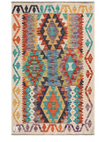 Maimana Afghanistan Kilim Rug - 123 x 80 cm - Handmade
