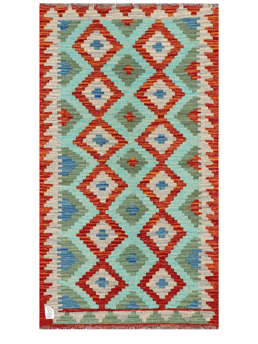 Maimana Afghanistan Kilim Rug - 124 x 71 cm - Handmade