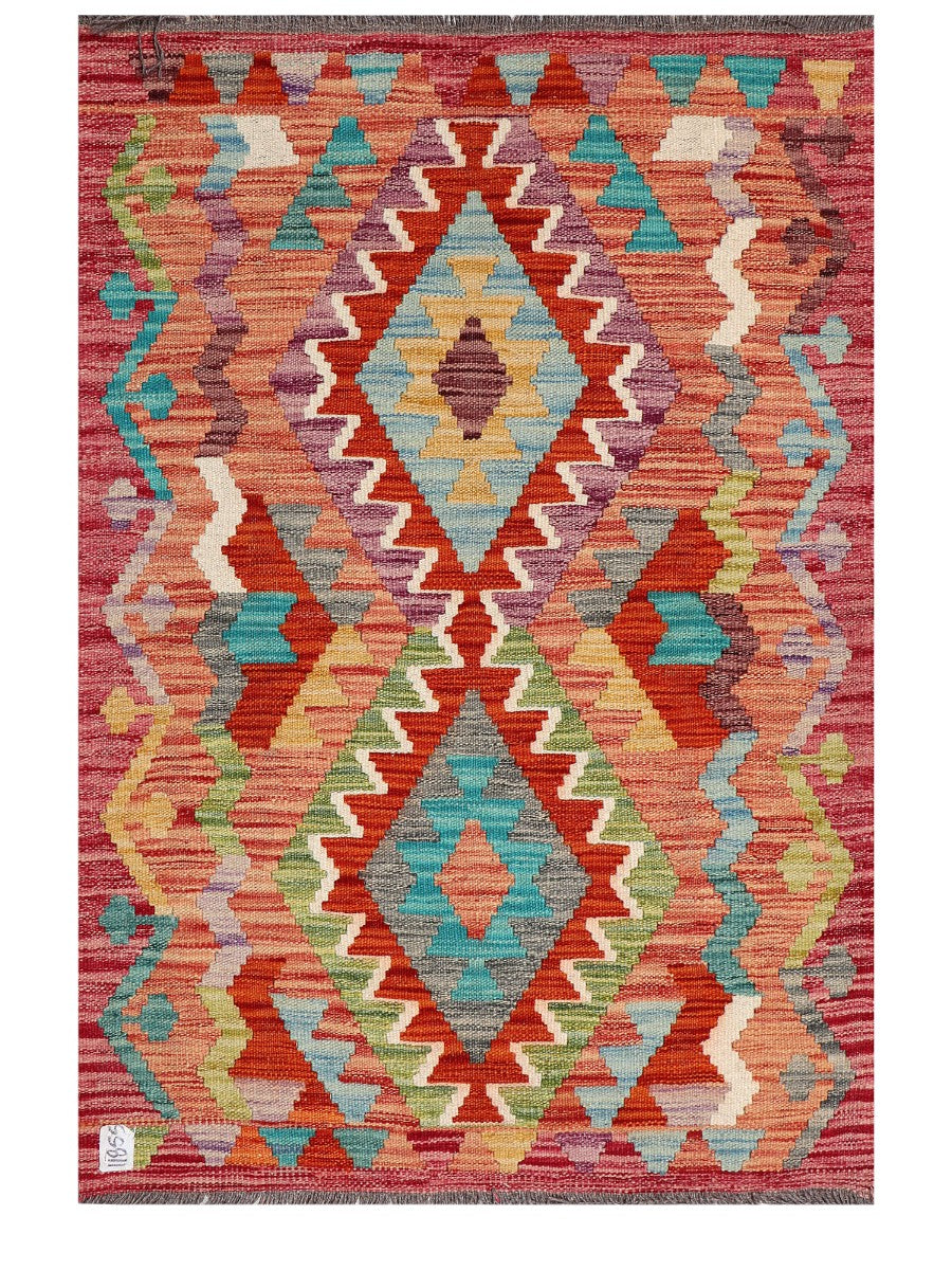Maimana Afghanistan Kilim Rug - 122 x 85 cm - Handmade