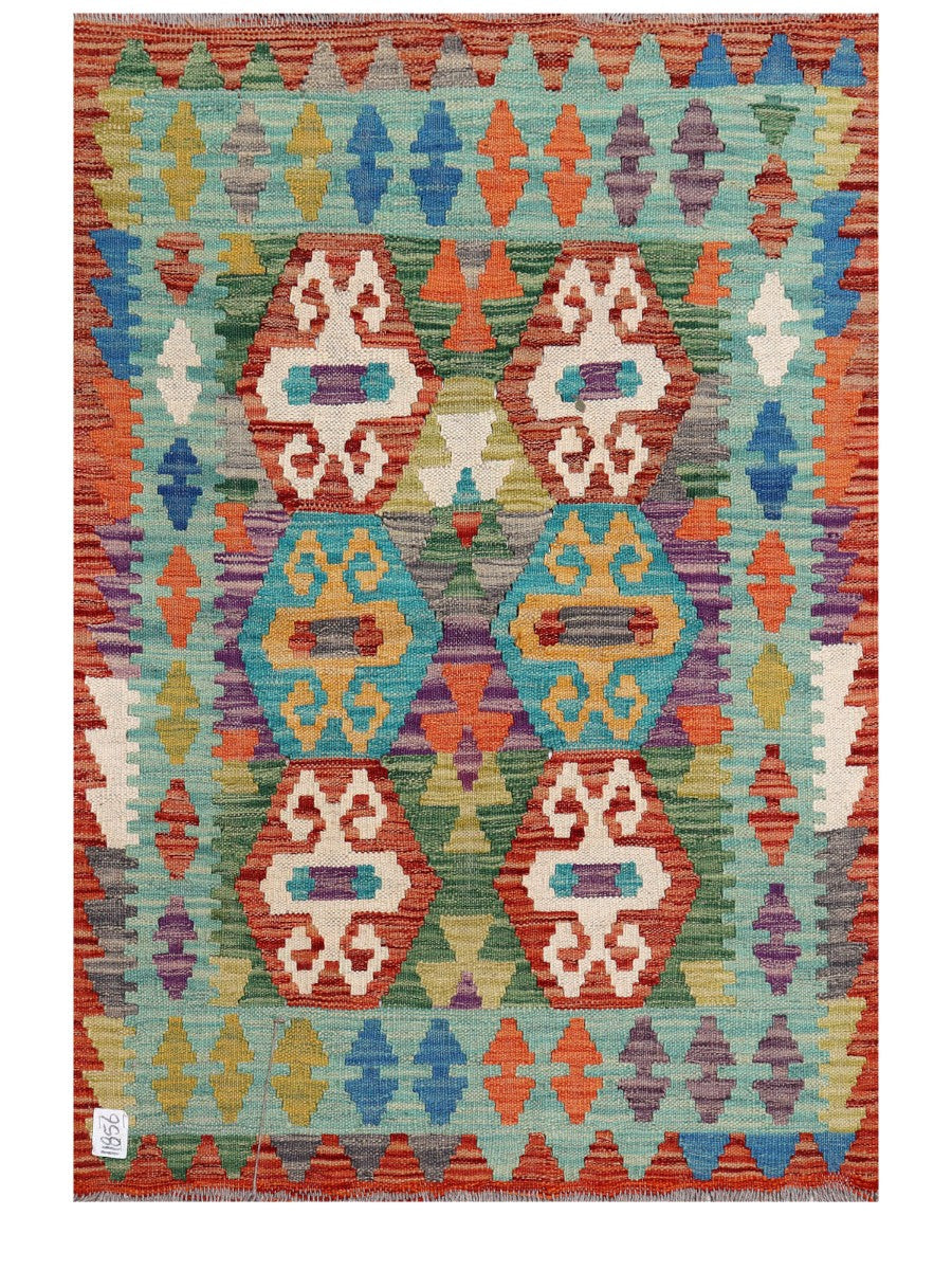 Maimana Afghanistan Kilim Rug - 114 x 80 cm - Handmade