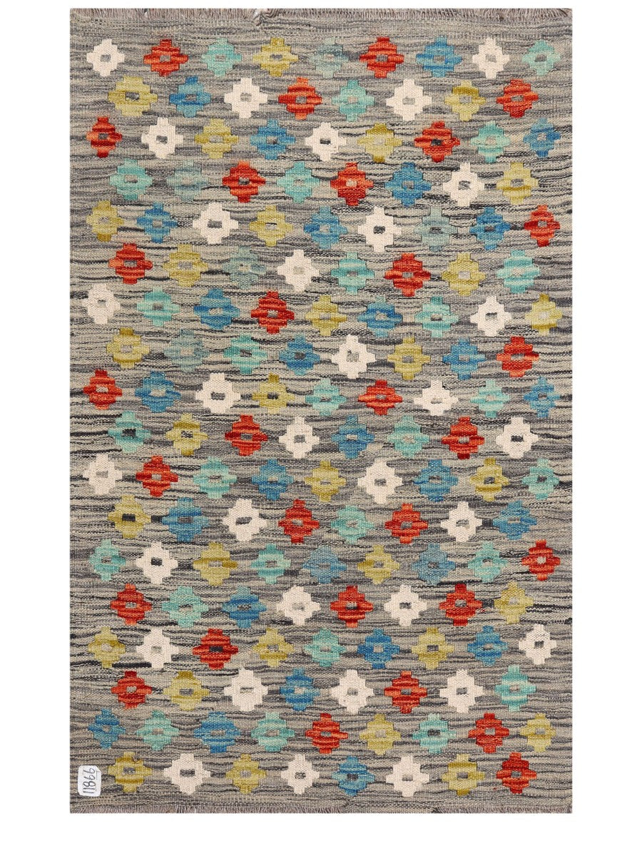 Maimana Afghanistan Kilim Rug - 121 x 78 cm - Handmade