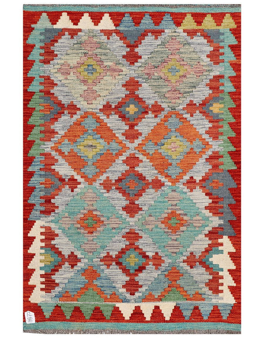Maimana Afghanistan Kilim Rug - 119 x 82 cm - Handmade