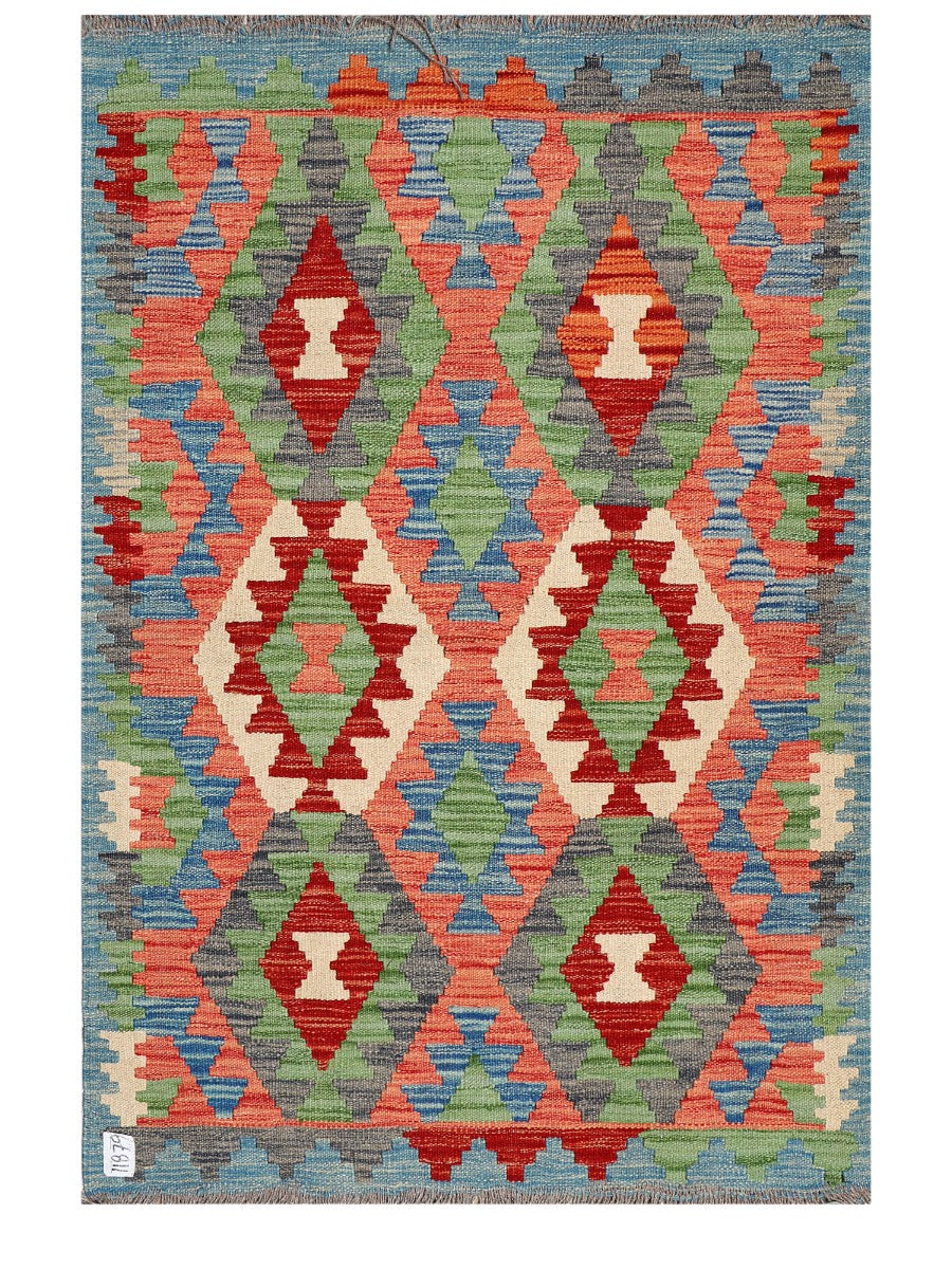 Maimana Afghanistan Kilim Rug - 123 x 85 cm - Handmade