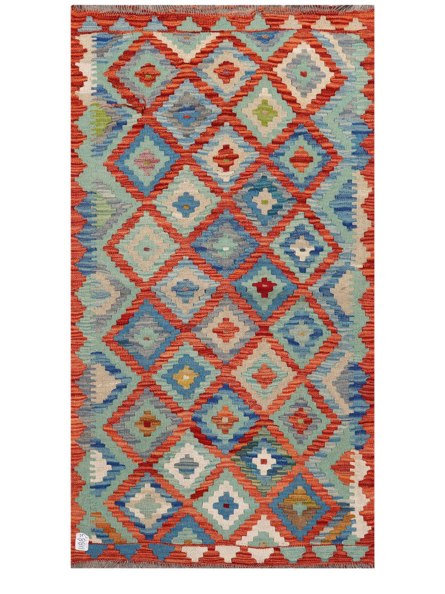 Maimana Afghanistan Kilim Rug - 146 x 81 cm - Handmade