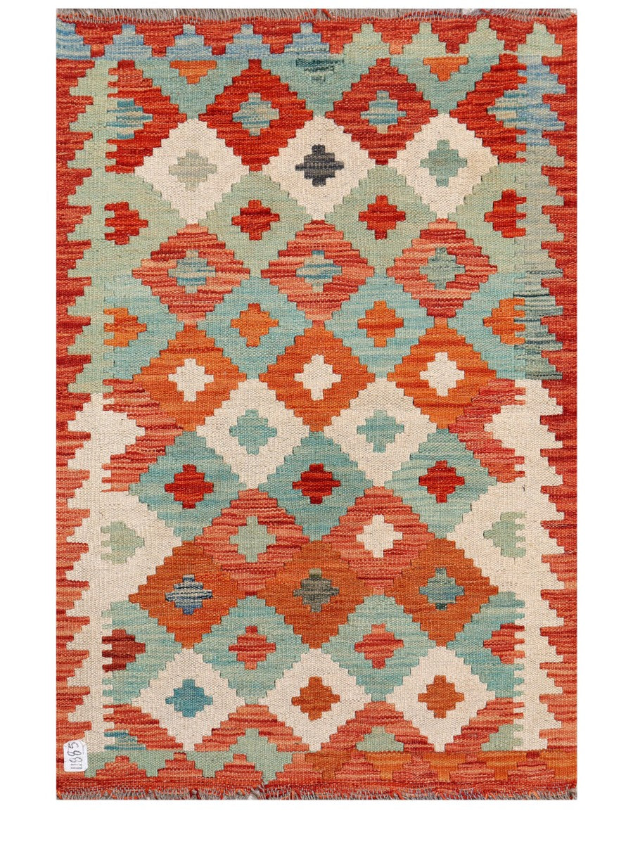 Maimana Afghanistan Kilim Rug - 119 x 81 cm - Handmade