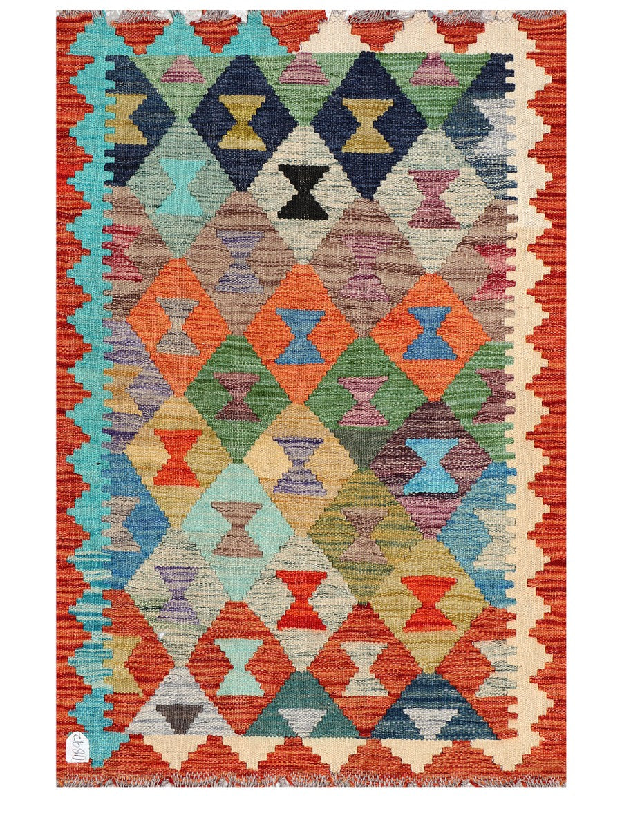 Maimana Afghanistan Kilim Rug - 120 x 82 cm - Handmade