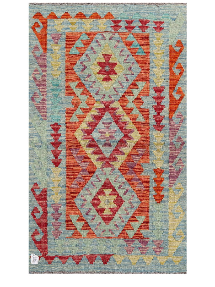 Maimana Afghanistan Kilim Rug - 127 x 77 cm - Handmade