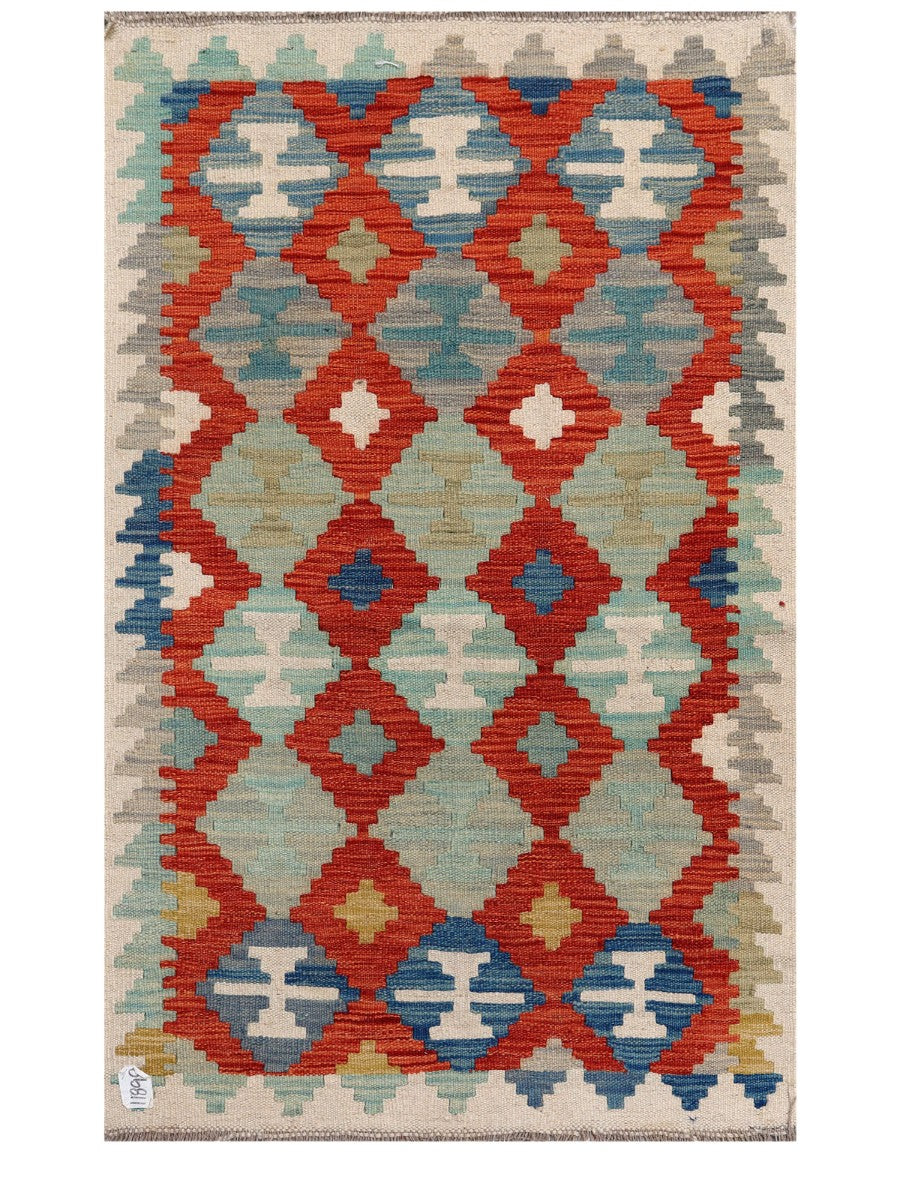 Maimana Afghanistan Kilim Rug - 125 x 79 cm - Handmade