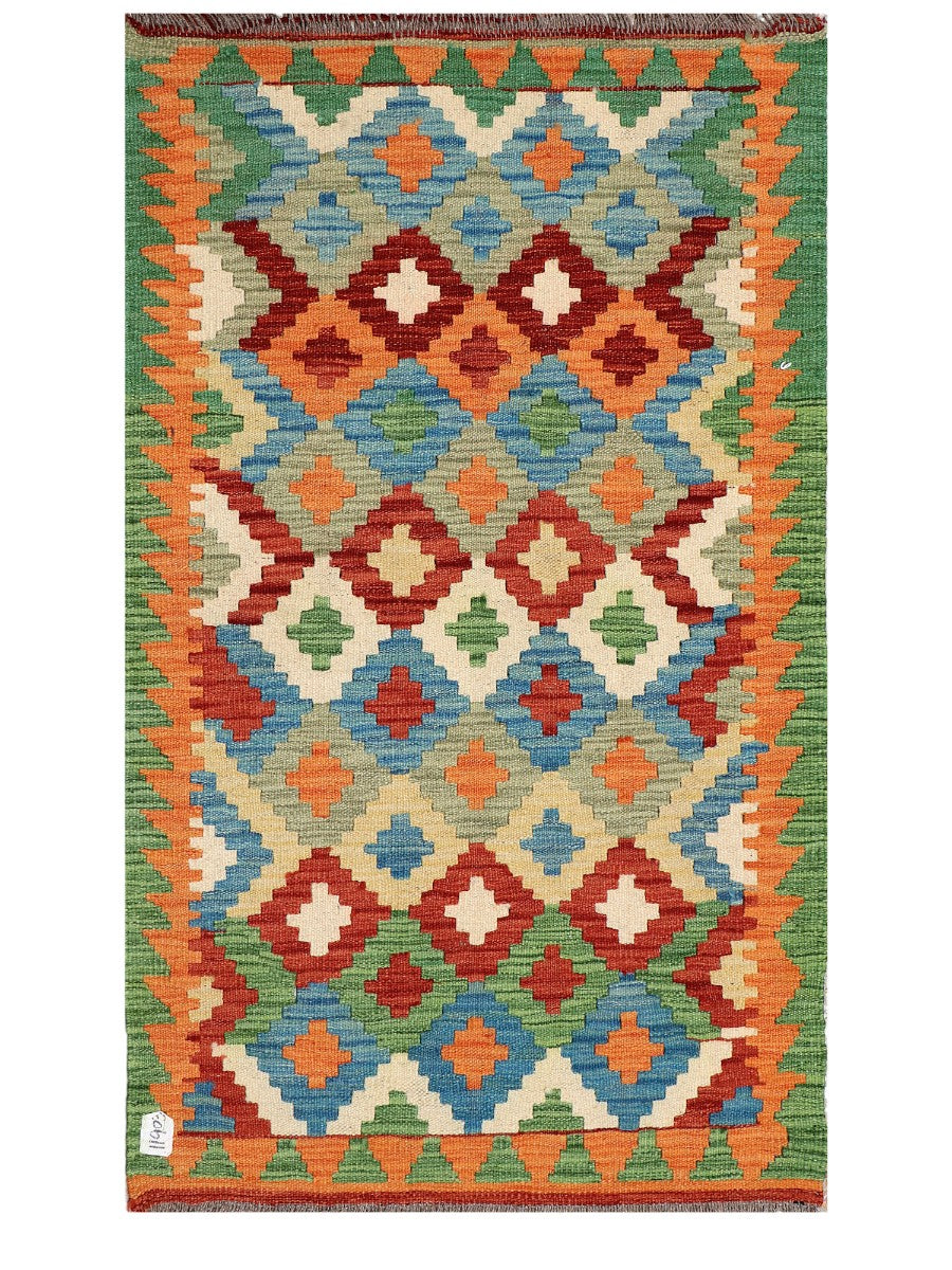 Maimana Afghanistan Kilim Rug - 123 x 75 cm - Handmade
